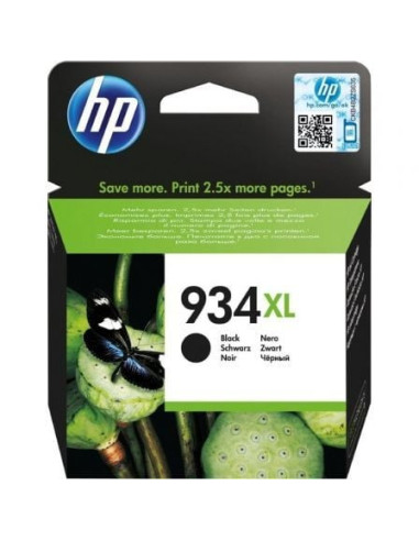 Cartucho de tinta original hp nº934 xl alta capacidad/ negro