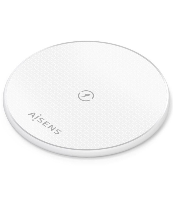 Base de carga inalámbrica aisens asch-15w1wc057-w/ 15w/ blanco