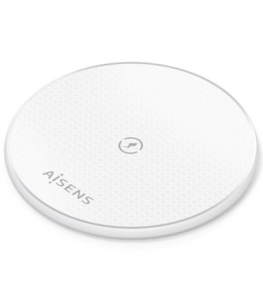 Base de carga inalámbrica aisens asch-15w1wc057-w/ 15w/ blanco
