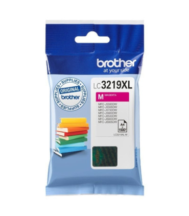 Cartucho de tinta original brother lc-3219m xl alta capacidad/ magenta