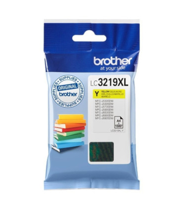 Cartucho de tinta original brother lc-3219y xl alta capacidad/ amarillo