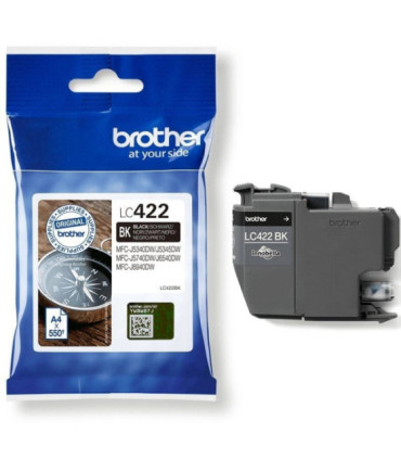 Cartucho de tinta original brother lc-422/ negro
