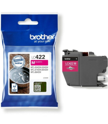 Cartucho de tinta original brother lc-422/ magenta