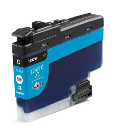 Cartucho de tinta original brother lc-427 xl alta capacidad/ cian