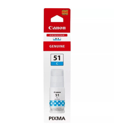Botella de tinta original canon gi-51/ cian