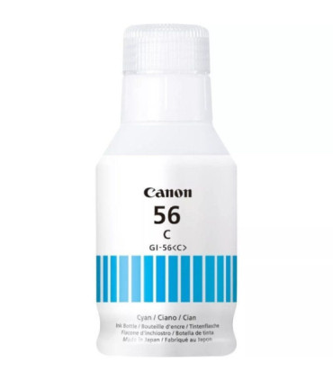 Botella de tinta original canon gi-56/ cian