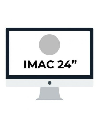 Apple imac 24' retina 4.5k/ chip m1 cpu 8 núcleos/ 8gb/ 512gb/ gpu 8 núcleos/ plata