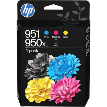 Cartucho de tinta original hp nº950xl + nº951 multipack/ cian/ magenta/ amarillo/ negro