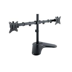 Soporte de Sobremesa para 2 Monitores TooQ DB1702TN-B/ Giratorio/ Inclinable/ hasta 9kg
