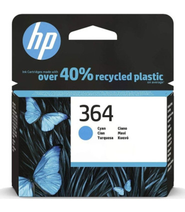 Cartucho de tinta original hp nº364/ cian