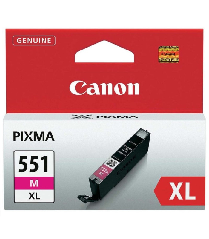 Cartucho de tinta original canon cli-551m xl alta capacidad/ magenta