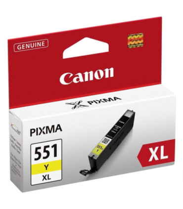 Cartucho de tinta original canon cli-551y xl alta capacidad/ amarillo
