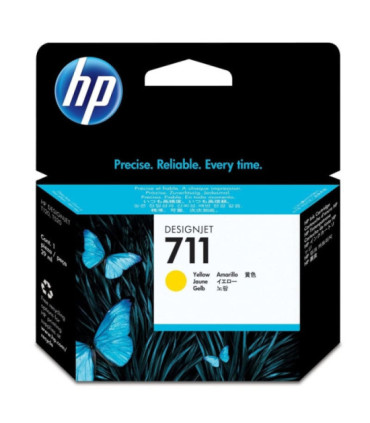 Cartucho de tinta original hp nº711/ amarillo
