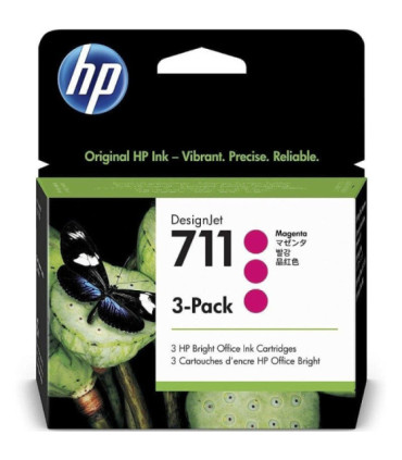 Cartucho de tinta original hp nº711 multipack/ 3x magenta