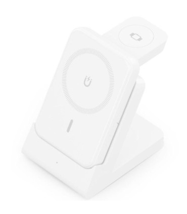 Base de carga inalámbrica aisens asch-15w4wc063-w/ 15w/ blanco