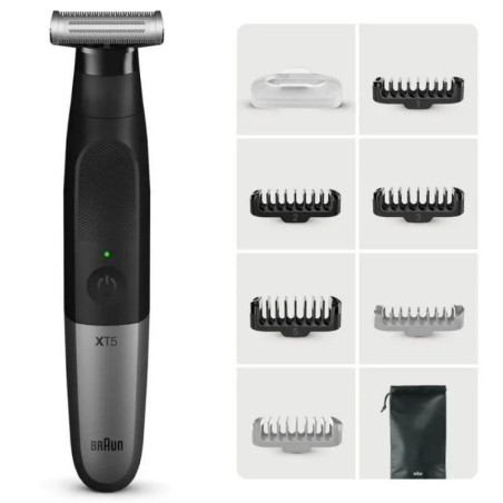 Afeitadora braun wet and dry serie x xt5200/ con batería/ 6 accesorios