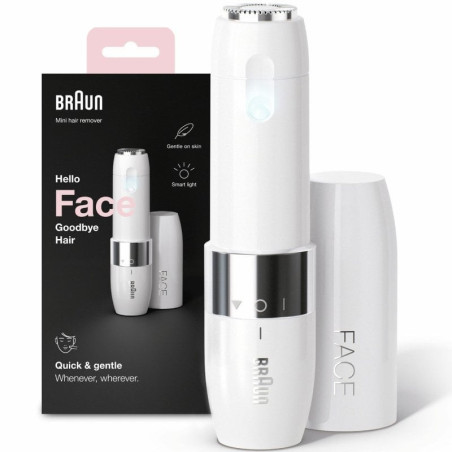 Depiladora facial braun mini depiladora facial fs1000/ con batería
