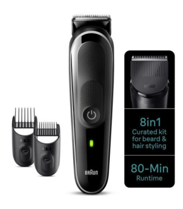Recortadora braun all in one style kit series 3 mgk3440/ con batería/ 8 accesorios