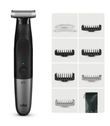 Afeitadora braun wet and dry serie x xt5200/ con batería/ 6 accesorios