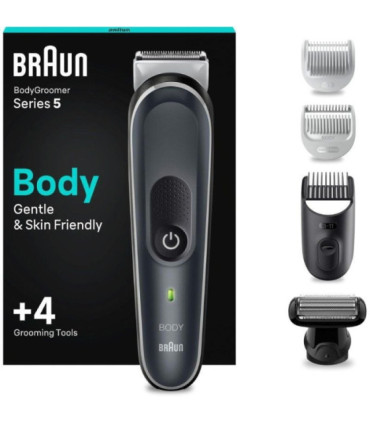 Cortapelos braun bodygroomer series 5 bg5360/ con batería/ 4 accesorios