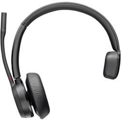 Auricular Inalámbrico Poly Voyager 4310-M para Microsoft Teams + Adaptador BT700 + Base de Carga/ con Micrófono/ Bluetooth/ Negr