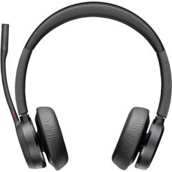 Auriculares Inalámbricos Poly Voyager 4320 + Adaptador BT700 + Base de Carga/ con Micrófono/ Bluetooth/ Negros