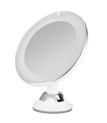 Espejo cosmético de pared con luz orbegozo esp 1010/ ø17cm