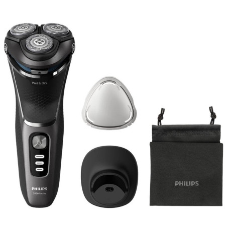 Afeitadora philips shaver series 3000 s3343/13/ con batería/ 4 accesorios