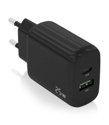 Cargador de pared aisens a110-0759/ 1xusb tipo-c/ 1xusb/ 25w