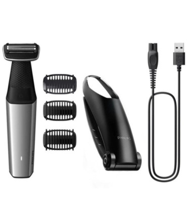 Afeitadora philips bodygroom series 5000 bg5021/ con batería/ 4 accesorios