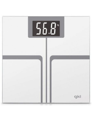 Báscula de baño gkl fitmax white/ hasta 200kg