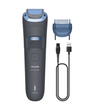 Cortabarbas philips beardtrimmer series 3000 bt3617/15/ con batería/ 2 accesorios