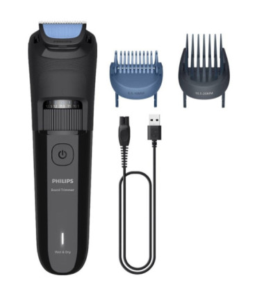 Cortabarbas philips beardtrimmer series 3000 bt3620/15/ con batería/ 5 accesorios