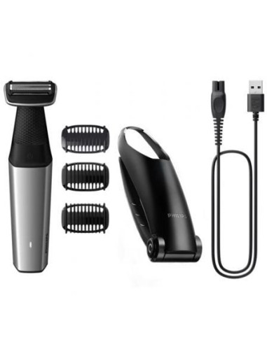 Afeitadora philips bodygroom series 5000 bg5021/ con batería/ 4 accesorios