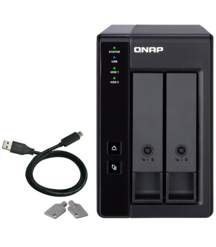 Das qnap tr-002/ 2 bahías 3.5'- 2.5'/ formato torre