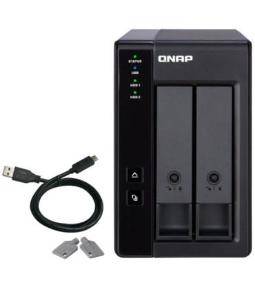 Das qnap tr-002/ 2 bahías 3.5'- 2.5'/ formato torre