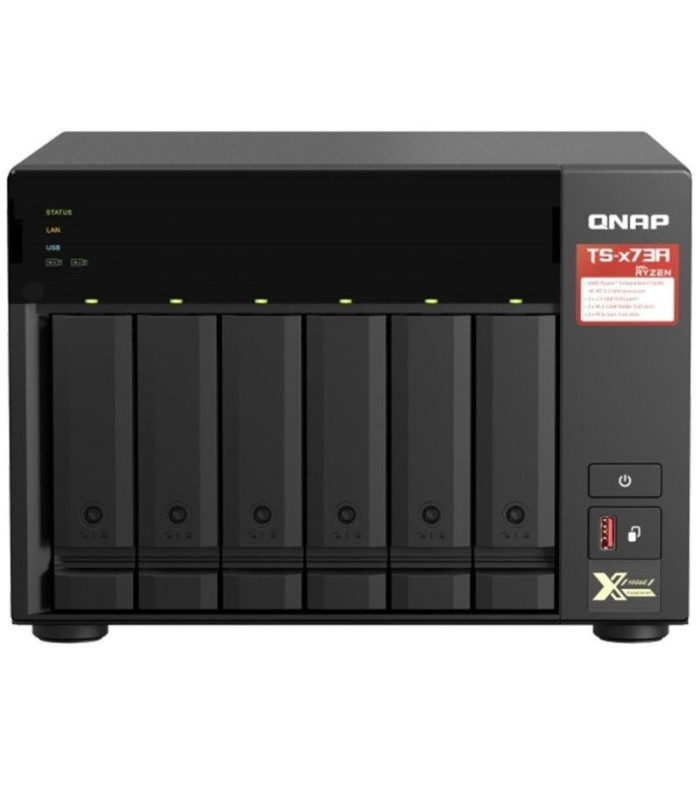Nas qnap ts-673a-8g/ 6 bahías 3.5'- 2.5'/ 8gb ddr4/ formato torre