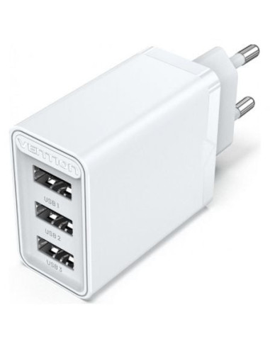 Cargador de pared vention few0-eu/ 3xusb