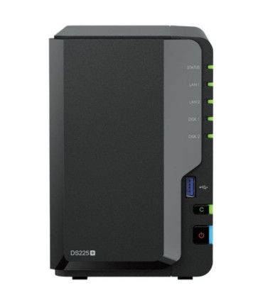 Nas synology diskstation ds225+/ 2 bahías 3.5'- 2.5'/ 2gb ddr4/ formato torre