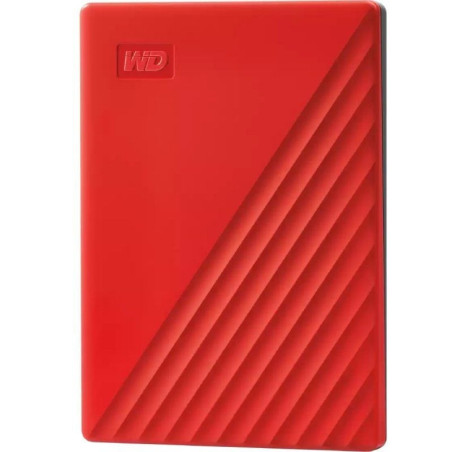 Disco externo western digital my passport 4tb/ 2.5'/ usb 3.2/ rojo