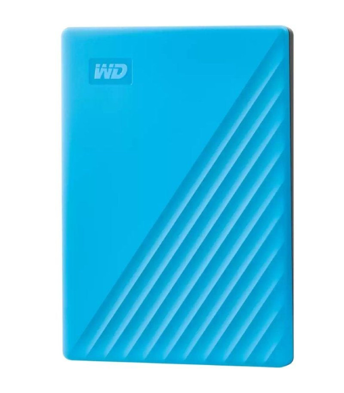 Disco externo western digital my passport 4tb/ 2.5'/ usb 3.2/ azul
