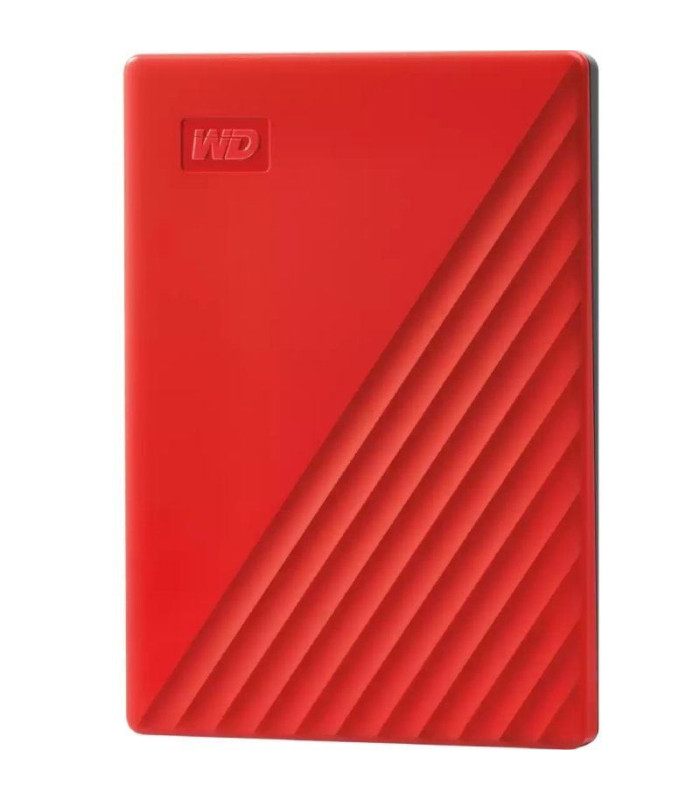 Disco externo western digital my passport 4tb/ 2.5'/ usb 3.2/ rojo