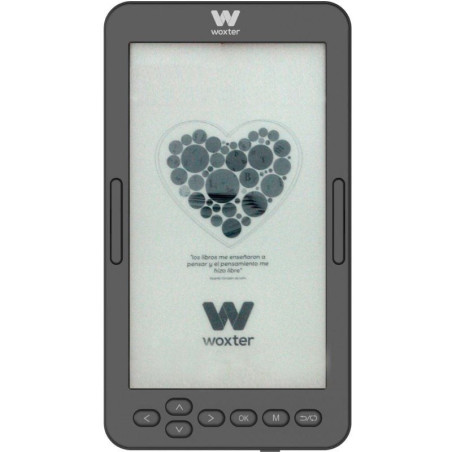 Libro electrónico ebook woxter scriba 195 s/ 4.7'/ tinta electrónica/ negro