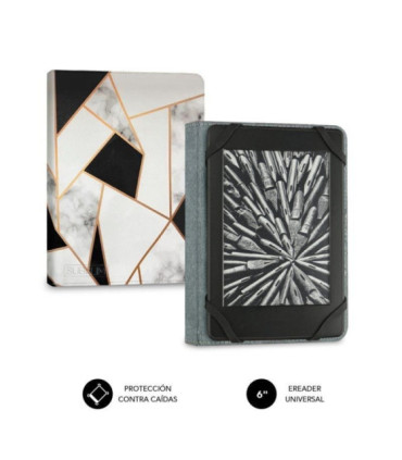 Funda para libro electrónico subblim 1ec011 clever ebook case 6' mármol negro