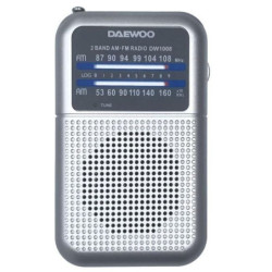 Radio portátil daewoo dw1008/ plata