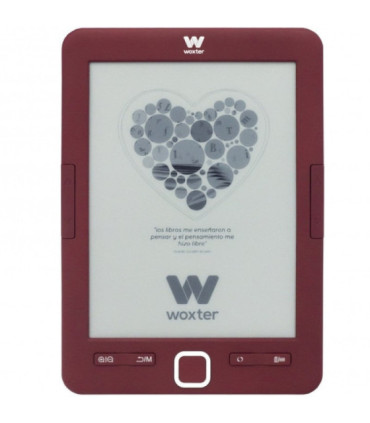 Libro electrónico ebook woxter scriba 195/ 6'/ tinta electrónica/ rojo