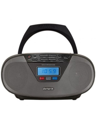 Radio cd aiwa boombox bbtu-400bk/ 6w/ negro