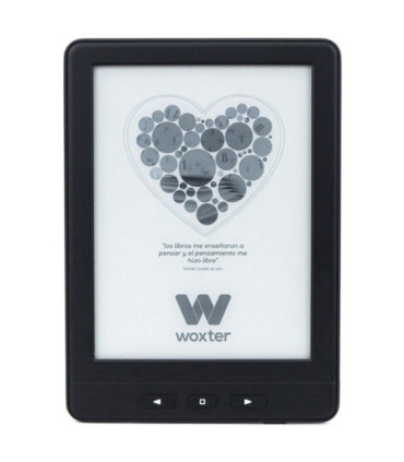 Libro electrónico ebook woxter scriba paperlight tp/ 6' tactil retroiluminado tinta electrónica/ negro