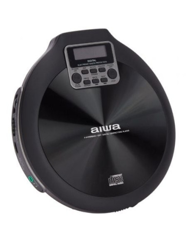 Reproductor de cd/cdr/mp3 aiwa walk pcd-810bk/ negro