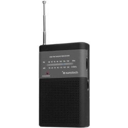 Radio portátil sunstech rps42blisbk/ negra